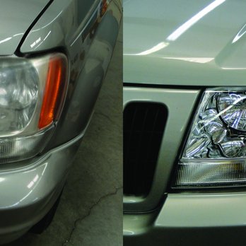 Palo Duro Glass - Before and after pic of a Headlight Restoration. - Windshield Installation & Repair Near Me - Amarillo, Texas Palo Duro Glass - Before and after pic of a Headlight Restoration. - Windshield Installation & Repair Near Me - Amarillo, Texas