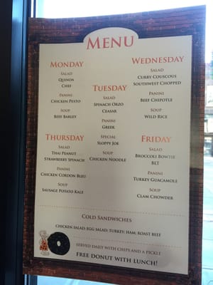 Menu photo 3 Sandy's Donuts Fargo, ND