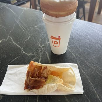 Dunkin' - What's with the clump of bacon on this wrap? - Coffee & Tea Near Me - Bennington, Nebraska Dunkin' - What's with the clump of bacon on this wrap? - Coffee & Tea Near Me - Bennington, Nebraska