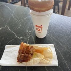 Dunkin' - What's with the clump of bacon on this wrap?