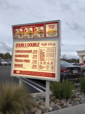 Menu photo 6 In-N-Out Burger Arroyo Grande, CA