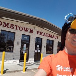 Hometown Pharmacy - From the parking lot, just a few steps past the penguin.