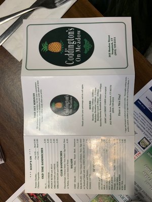 Menu photo 1 Coddington's On Meadow Naugatuck, CT