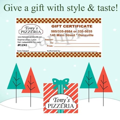 Menu photo 6 Tony's Pizzeria Dansville, NY Menu photo 6 Tony's Pizzeria Dansville, NY