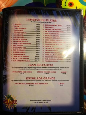 Menu photo 3 Melaque Mexican Restaurant Helena, MT