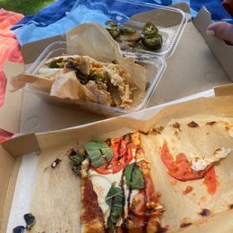 Chicken banh mi sandwich and flatbread Chicken banh mi sandwich and flatbread