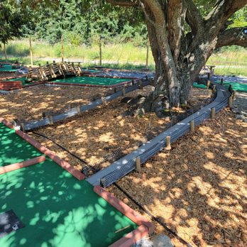 Orcas Mini Golf - Bridge around the tree hole - Mini Golf Near Me - Eastsound, Washington Orcas Mini Golf - Bridge around the tree hole - Mini Golf Near Me - Eastsound, Washington