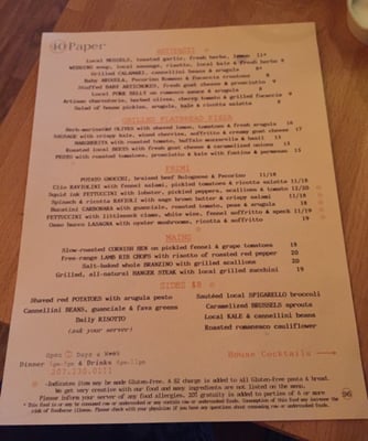 Menu photo 4 40 Paper Camden, ME