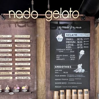 Nado Gelato - Menu as of 6/9/23 - Ice Cream & Frozen Yogurt Near Me - Coronado, California Nado Gelato - Menu as of 6/9/23 - Ice Cream & Frozen Yogurt Near Me - Coronado, California