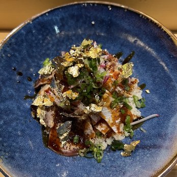 Omakase - Chirashi with gold flakes - Sushi Bars Near Me - San Francisco, California