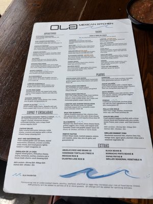 Menu photo 1 Ola Mexican Kitchen Huntington Beach, CA Menu photo 1 Ola Mexican Kitchen Huntington Beach, CA