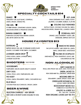 Menu photo 5 Winchester Goose Chico, CA