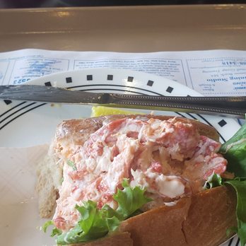 Seafood Sam's - This is my half of the lobster roll. - Seafood Near Me - Sandwich, Massachusetts Seafood Sam's - This is my half of the lobster roll. - Seafood Near Me - Sandwich, Massachusetts