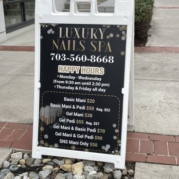 Luxury Nails Spa - Happy Hour special | Mon-Wed @ 9:30-2:30pm - Nail Salons Near Me - Vienna, Virginia