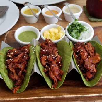 La Senda - Oyster mushroom tacos - Vegan Near Me - Playa del Carmen, ROO La Senda - Oyster mushroom tacos - Vegan Near Me - Playa del Carmen, ROO