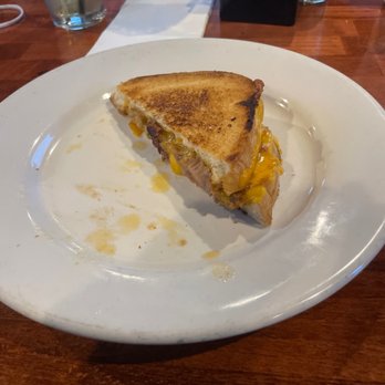 Stackhouse Pub And Grill - Half of the pulled pork grilled cheese they call the Grown Up Grilled Cheese - New American Near Me - Chesterfield, Missouri Stackhouse Pub And Grill - Half of the pulled pork grilled cheese they call the Grown Up Grilled Cheese - New American Near Me - Chesterfield, Missouri