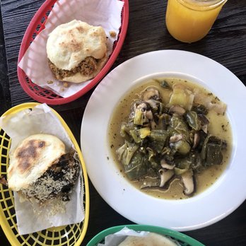 Arepera Guacuco Bushwick - Arepas with passion fruit juice - Salad Near Me - Brooklyn, New York