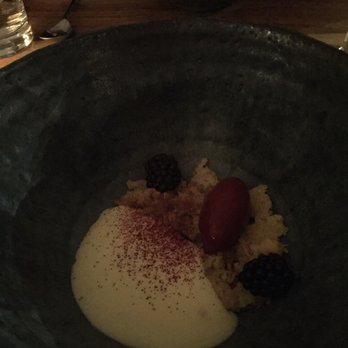 Verjus - Corn, blackberries, hazelnuts - dessert - Modern European Near Me - Paris, 75