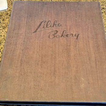 Liliha Bakery - Liliha Bakery menu. - Bakeries Near Me - Honolulu, Hawaii