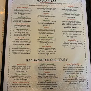 Pablo's Mexican Kitchen - Rita's and cocktails - Mexican Near Me - Richmond, Texas
