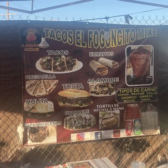 Tacos El Fogoncito Mixe - Menu - Tacos Near Me - Montebello, California Tacos El Fogoncito Mixe - Menu - Tacos Near Me - Montebello, California