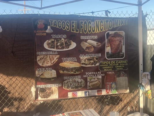 Menu photo 1 Tacos El Fogoncito Mixe Montebello, CA Menu photo 1 Tacos El Fogoncito Mixe Montebello, CA