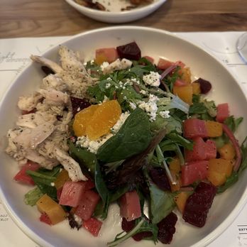 Sixty Vines - Beet & herbed goat cheese salad (add chicken) - New American Near Me - Charlotte, North Carolina