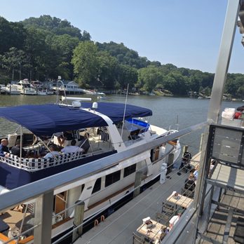 The BARge - Boats were docked right up to the restaurant - Bars Near Me - Saugatuck, Michigan