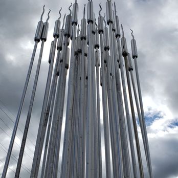 Batavia Riverwalk - Cattail sculpture - Landmarks & Historical Buildings Near Me