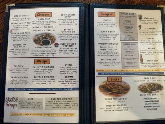 Menu photo 1 Varsity Club Morgantown, WV Menu photo 1 Varsity Club Morgantown, WV