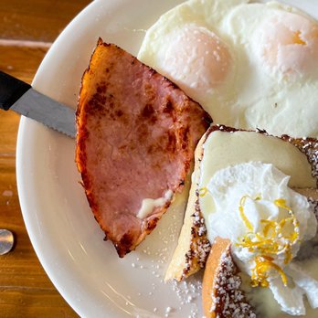 Moke’s Bread And Breakfast - Sunrise Special #3: Choice of sliced ham and over easy eggs - Breakfast & Brunch Near Me - Honolulu, Hawaii