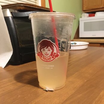 Wendy's - My Frostcino was so full of ice, this is how much water was left after it melted. RIP OFF! - Burgers Near Me - Griffith, Indiana