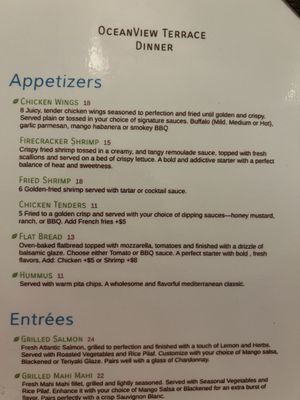 Menu photo 3 Oceanview Terrace Bar and Grill Daytona Beach, FL