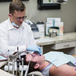 Thomas Dental & Eye Care - Dr. Thomas at work!