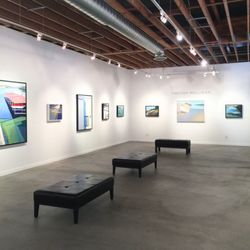 Elliott Fouts Gallery - Main exhibition space featuring rotating monthly shows.