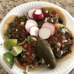 Tacos Carne Asada with everything Tacos Carne Asada with everything