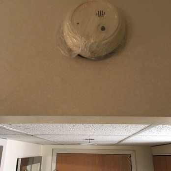 Comfort Inn - This is the smoke detector in room 247 that is wrapped in plastic. - Hotels Near Me - West Hazleton, Pennsylvania