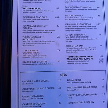 BLK SWAN - Menu - New American Near Me - Baltimore, Maryland
