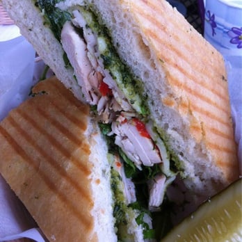 Short n Sweet Bakery & Cafe - Herb roasted chicken breast panini sandwich 8.95 - Bakeries Near Me - Hilo, Hawaii Short n Sweet Bakery & Cafe - Herb roasted chicken breast panini sandwich 8.95 - Bakeries Near Me - Hilo, Hawaii