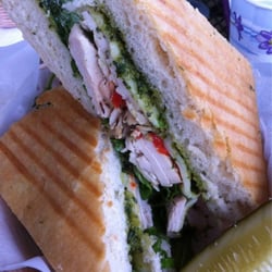 Short n Sweet Bakery & Cafe - Herb roasted chicken breast panini sandwich 8.95