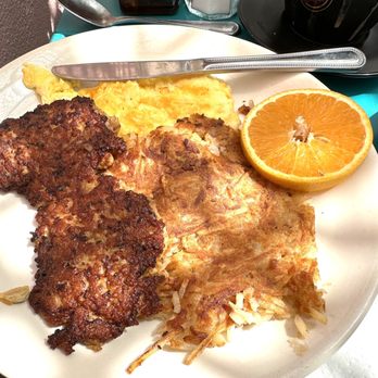 Maxine's Cafe - 2x2x2 Scrambled Eggs, Hash Browns, Turkey Sausage Patties, and Pancakes not shown here. - Breakfast & Brunch Near Me - Los Angeles, California
