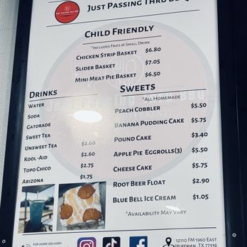Just Passing Thru BBQ - Barbeque Near Me - Huffman, Texas
