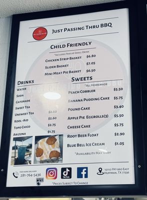 Menu photo 4 Just Passing Thru BBQ Huffman, TX
