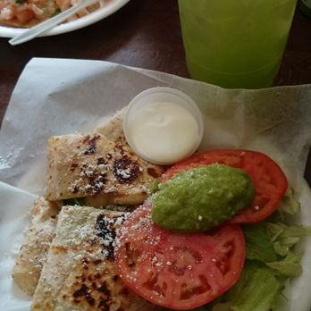 Jugos Azteca - Shrimp quesadilla with my limeade drink. - Juice Bars & Smoothies Near Me - Los Angeles, California Jugos Azteca - Shrimp quesadilla with my limeade drink. - Juice Bars & Smoothies Near Me - Los Angeles, California