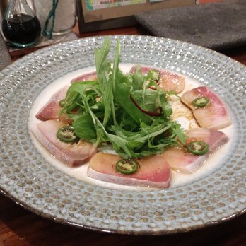 1054Togoshi - I believe it is Yellowtail carpaccio - Sushi Bars Near Me - Kihei, Hawaii