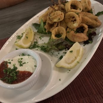 Moussaka Mediterranean Kitchen - Calamari was chewy but had good taste - Mediterranean Near Me - San Leandro, California