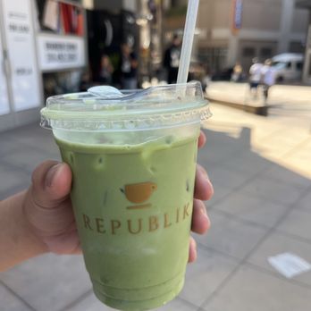 Republik Coffee Burbank - Rose Matcha Latte - Cafes Near Me - Burbank, California Republik Coffee Burbank - Rose Matcha Latte - Cafes Near Me - Burbank, California