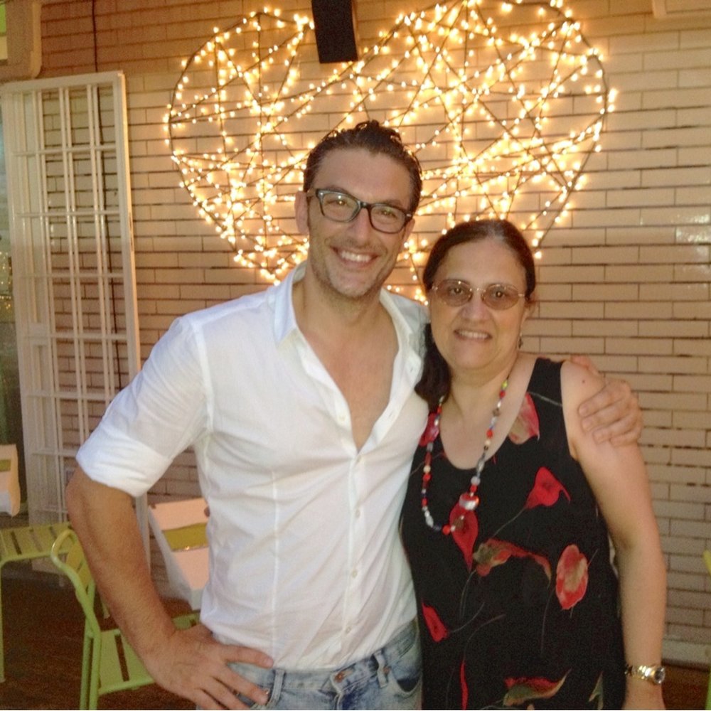 Life Pizzeria Bio - Ettore, the owner, with happy customer. - Pizza Near Me - Rome, RM