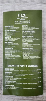 Menu photo 5 Zio Joe's Pizza Greenacres, FL