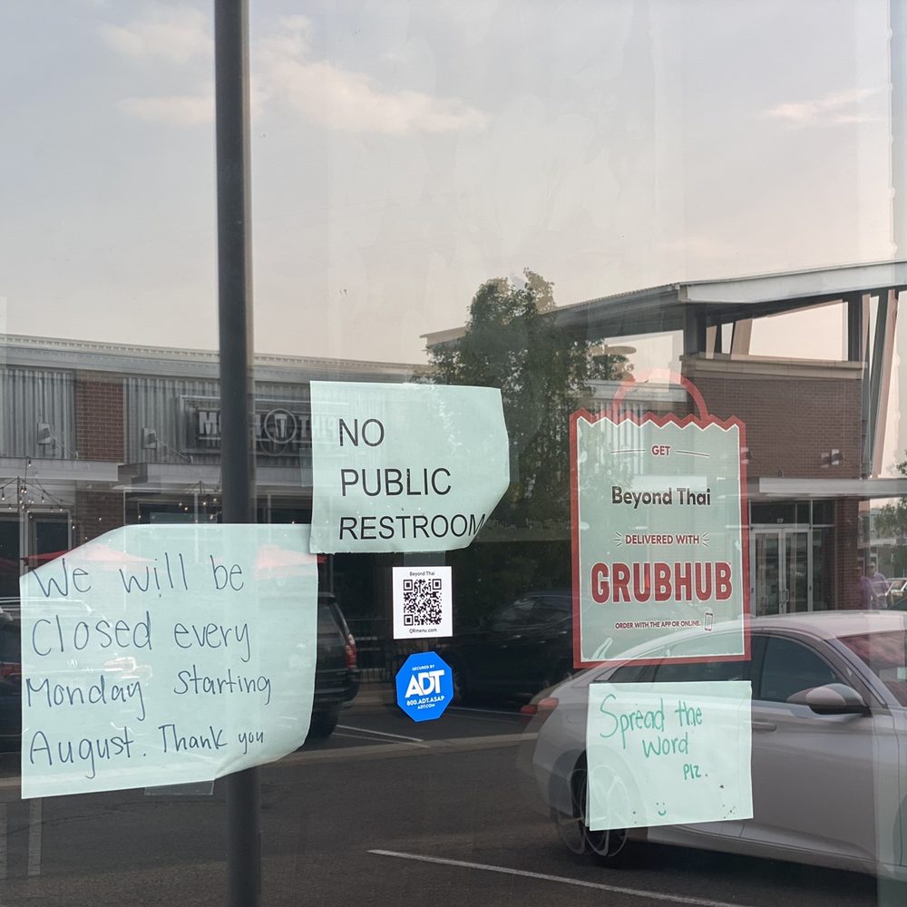 Beyond Thai - Their front door - Thai Near Me - Littleton, Colorado